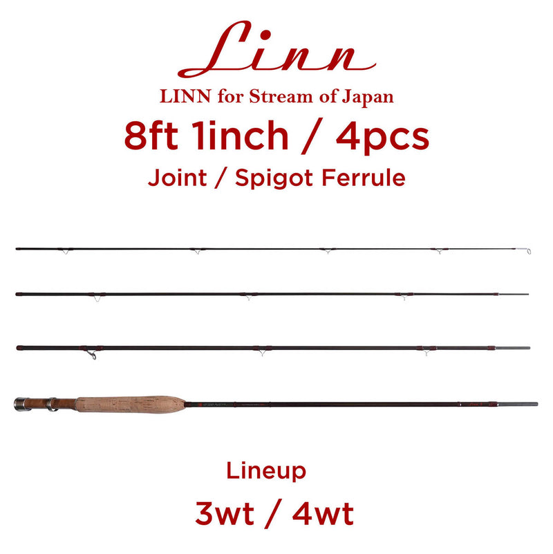 Load image into Gallery viewer, YAMAGA LINN 8&#39;1&quot; / 246 cm #3 Fly Fishing Rod – Precision for Small Rivers
